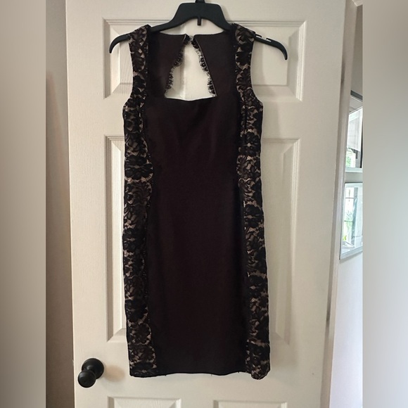 Aidan Mattox Lace Trim Cocktail Dress - Picture 1 of 7